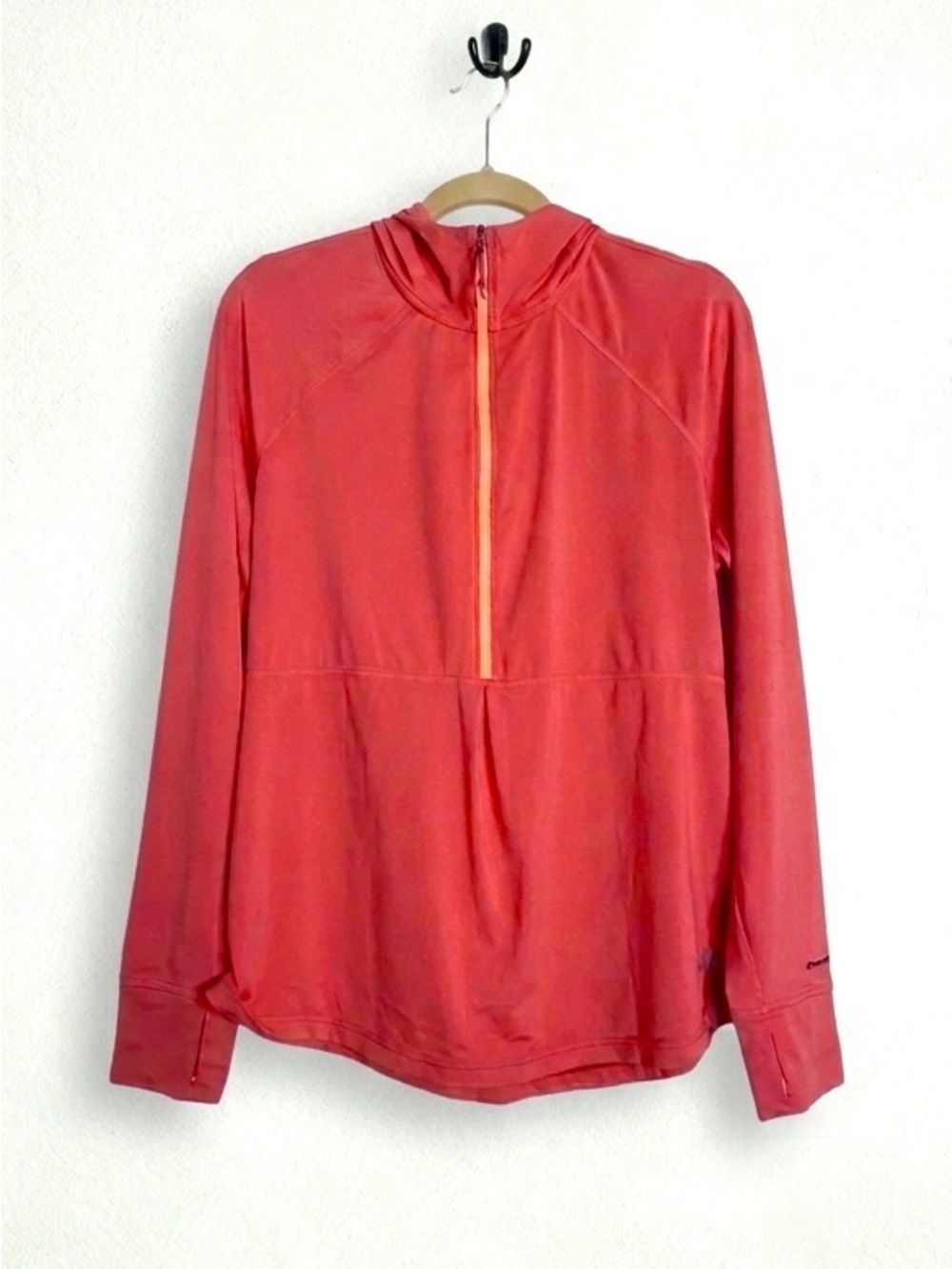 The North Face FlashDry Hoodie XL Coral Pink Lightweight Athletic Top